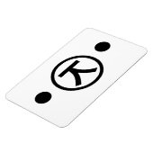 Cute Kuma Beer Kaomoji Japanse Emoticon Text Art Magneet (Linkerzijde)