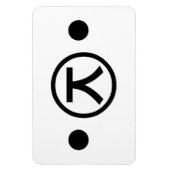 Cute Kuma Beer Kaomoji Japanse Emoticon Text Art Magneet (Verticaal)