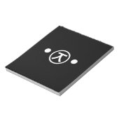 Cute Kuma Beer Kaomoji Japanse Emoticon Text Art Notitieblok (Linkerzijde)