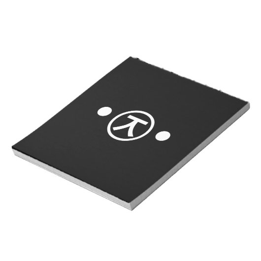 Cute Kuma Beer Kaomoji Japanse Emoticon Text Art Notitieblok (Linkerzijde)