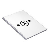 Cute Kuma Beer Kaomoji Japanse Emoticon Text Art Notitieboek (Rechterzijde)