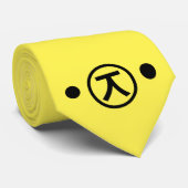 Cute Kuma Beer Kaomoji Japanse Emoticon Text Art Stropdas (Opgerold)