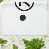 Cute Kuma Beer Kaomoji Japanse Emoticon Text Art Theedoek (Gevouwen)