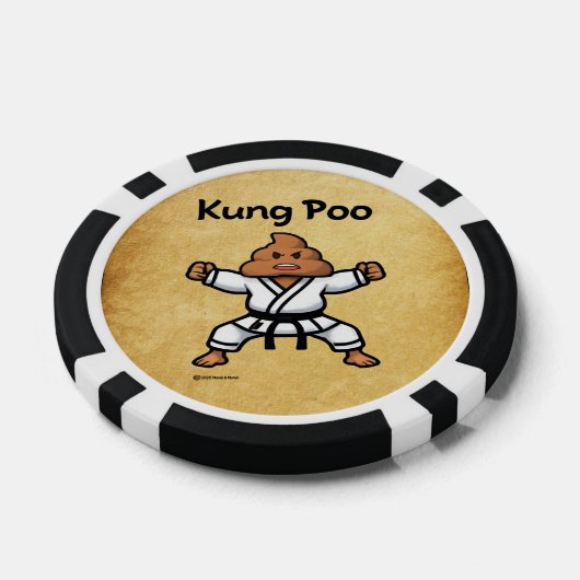 Cute Kung Poo Karate Poker Chips (Enkel)