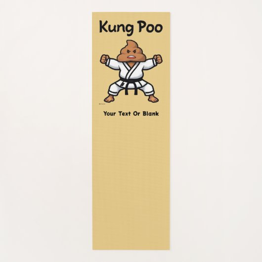Cute Kung Poo Karate Yogamat (Voorkant)