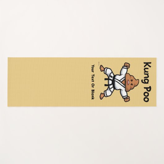 Cute Kung Poo Karate Yogamat (Voorkant (horizontaal))