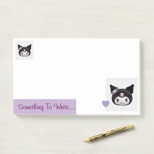Cute Kuromi  Post-it® Notes (Op bureau)