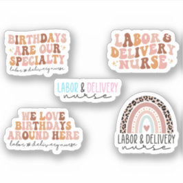 Cute Labor and Delivery Nurse Pack Sticker