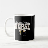 Cute Labor And Delivery Nurse Stethoscope Coquette Koffiemok (Links)
