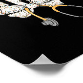 Cute Labor And Delivery Nurse Stethoscope Coquette Poster (Hoek)