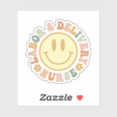 Cute Labour and Delivery Nurse Design L and D Nurs Sticker (Vel)