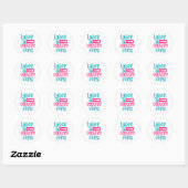 Cute Labour and Delivery Zurse word art Ronde Sticker (Vel)