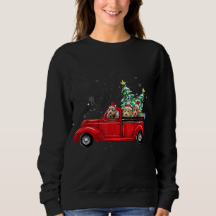 Cute Labradoodle Dog Driving Xmas Kerstmis Trui