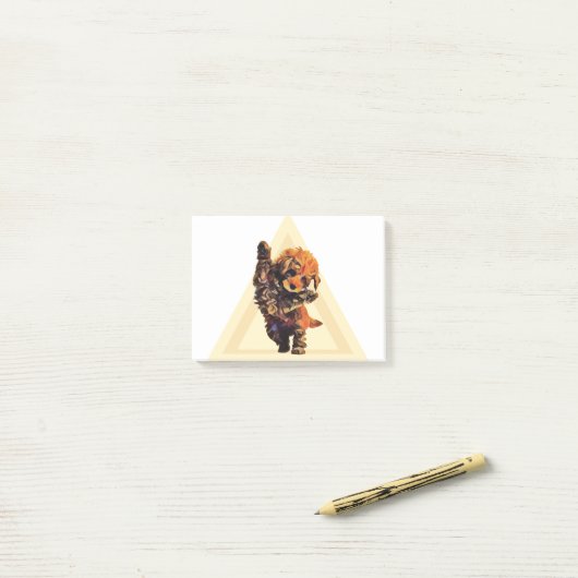 Cute Labradoodle Post-it® Notes (Op bureau)