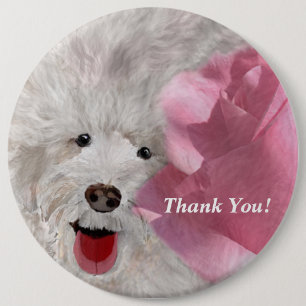 Cute Labradoodle & Roos Fun Ronde Button 6,0 Cm