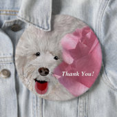 Cute Labradoodle & Roos Fun Ronde Button 6,0 Cm (In situ)