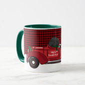Cute Labradoodles Red Kersttruck Mok (Voorkant links)