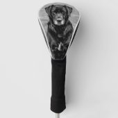 Cute Labrador Black Dog Puppy Pet Golfheadcover (Voorkant)