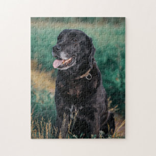 Cute Labrador Black Dog Puppy Pet Legpuzzel
