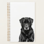 Cute Labrador Black Dog Puppy Pet Sketch Planner (Voorkant)
