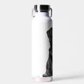 Cute Labrador Black Dog Puppy Pet Waterfles (Voorkant)