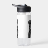 Cute Labrador Black Dog Puppy Pet Waterfles (Rechts)