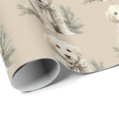 Cute Labrador Dog Christmas Wrapping Paper Cadeaupapier (Rol Hoek)