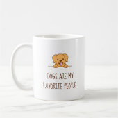Cute Labrador Dog Peking boven Citaat Koffiemok (Links)
