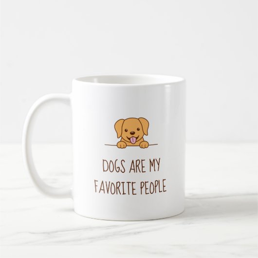 Cute Labrador Dog Peking boven Citaat Koffiemok (Links)