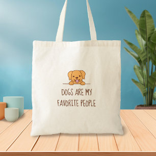 Cute Labrador Dog Peking boven Citaat Tote Bag