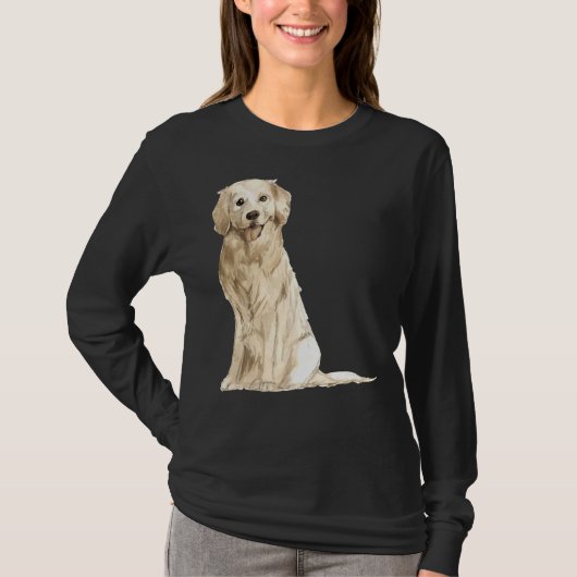 Cute Labrador Golden Retriever T-shirt (Voorkant)