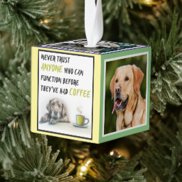 Cute Labrador-koffieverslaafde aangepast Ornament