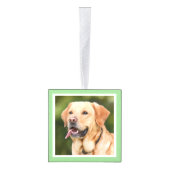 Cute Labrador-koffieverslaafde aangepast Ornament  (Rechts)