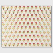 Cute Labrador met kerstmis van rendierpatroon Pet Cadeaupapier (Vlak)