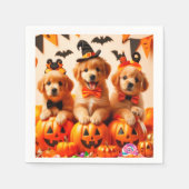Cute labrador puppies halloween servet (Voorkant)