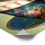 Cute Labrador Puppy in een Teacup Poster (Hoek)