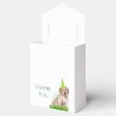 Cute Labrador Puppy Paw-ty Party Hartelijk dank Bedankdoosjes (Geopend)