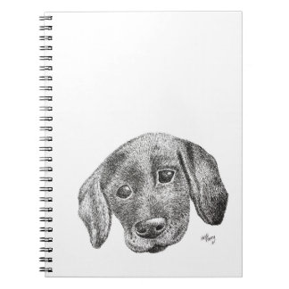 Cute Labrador Puppy Sketchbook Notitieboek