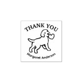 Cute Labrador Puppy Thank You Rubberstempel (Afrduk)