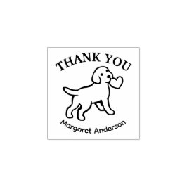 Cute Labrador Puppy Thank You Rubberstempel