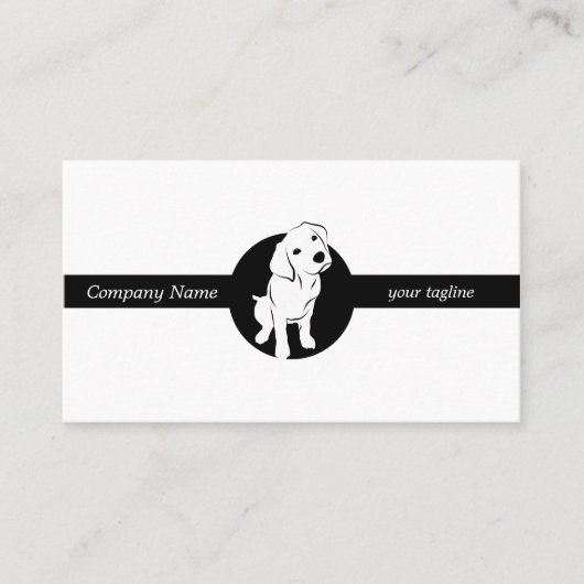 Cute Labrador Puppy Visitekaartje (Voorkant)