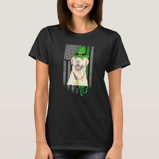 Cute Labrador Retriev Saint Patrick S Day American T-shirt (Voorkant)