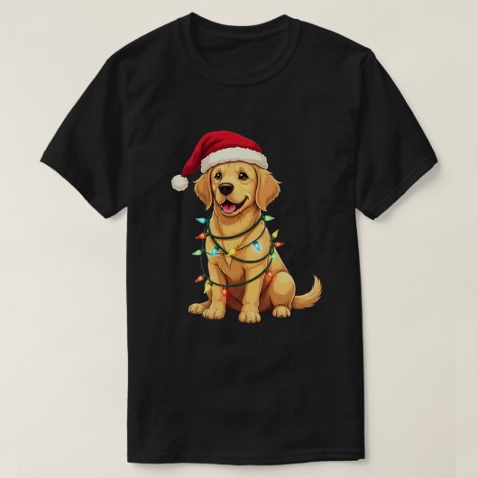 Cute Labrador Retriever Christmas Santa Pet Dog Lo T-shirt (Design voorkant)