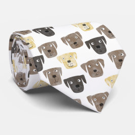 Cute Labrador Retriever Dog Cute Pattern Stropdas