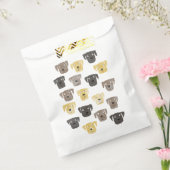 Cute Labrador Retriever Dog Waterverf Bedankzakje (Gezegeld)