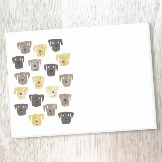 Cute Labrador Retriever Dog Waterverf Post-it® Notes