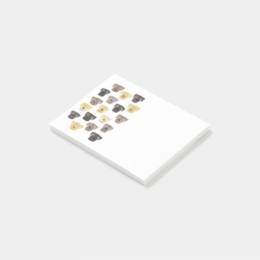 Cute Labrador Retriever Dog Waterverf Post-it® Notes (Schuin)