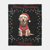 Cute Labrador Retriever Fleece Blanket (Voorkant)