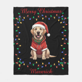 Cute Labrador Retriever Fleece Blanket Deken