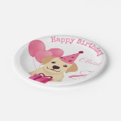 Cute Labrador Retriever Happy Birthday Paper Bord (Gekanteld)